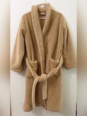 Pottery Barn Cozy Comfort Robe - Color-Camel Size Medium